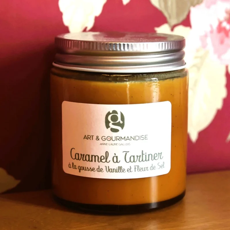 Caramel à tartiner vanille et fleur de sel