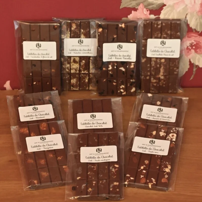 Tablette de chocolat au lait