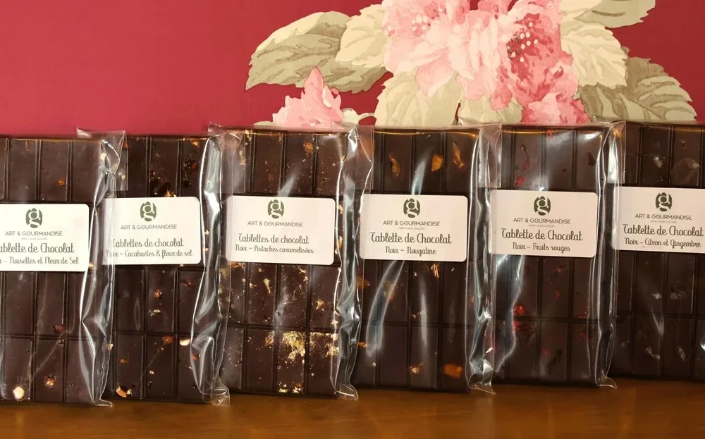 Tablette de chocolat noir