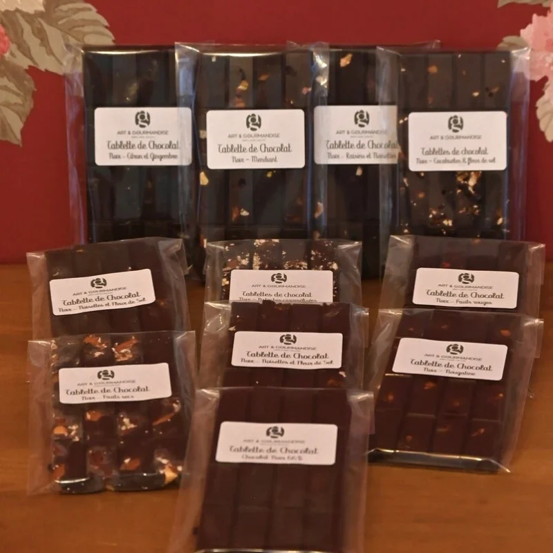 Tablette de chocolat noir