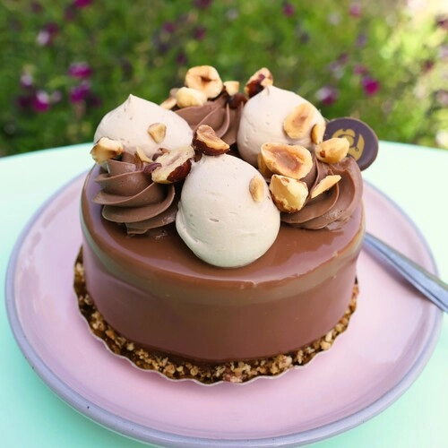 entremets cara noisette