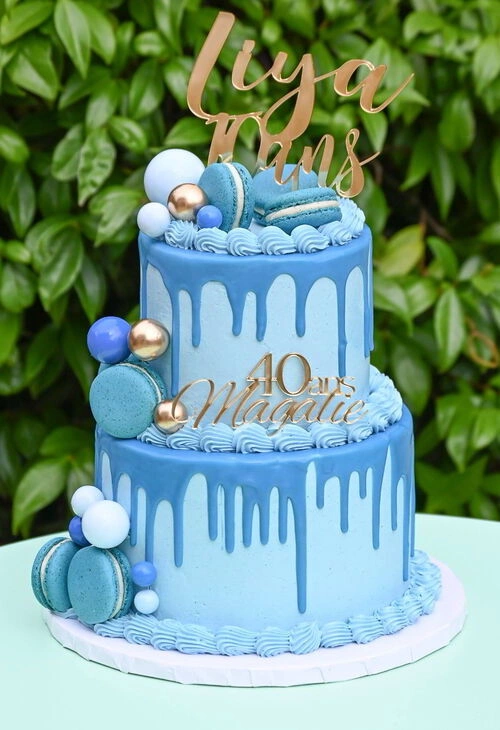 gâteau personnalisé double anniversaire