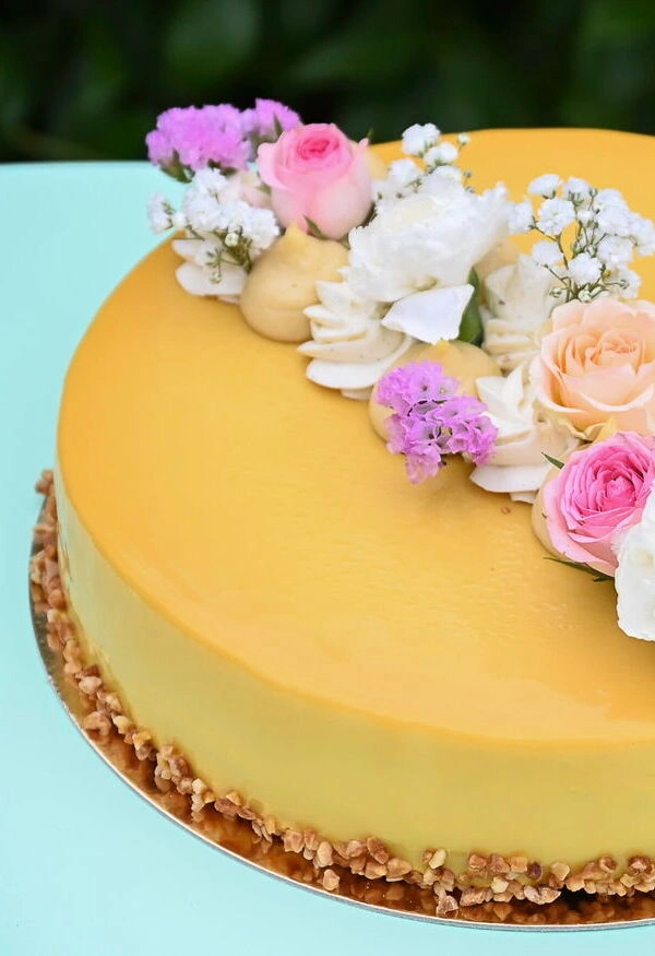 entremet fleuri anniversaire